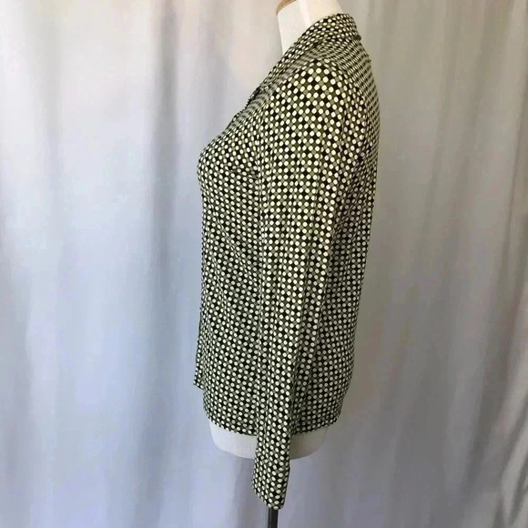 Talbots Patterned Button Long Sleeve Blouse S - Picture 5 of 6